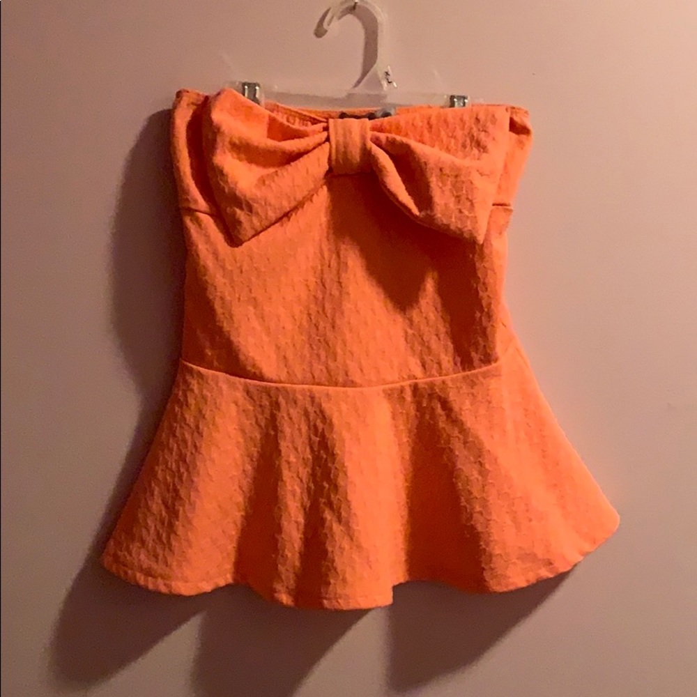Strapless shirt
